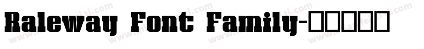 Raleway Font Family字体转换